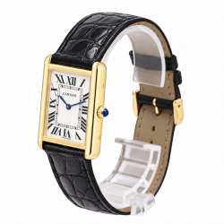 Cartier Tank Solo Large W1018855 18K Yellow Gold Watch